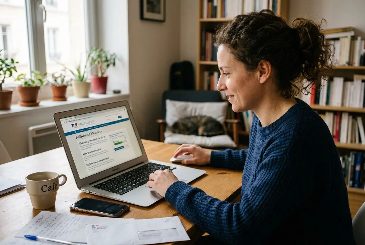 Interface de gestion du prélèvement à la source dans l'espace personnel